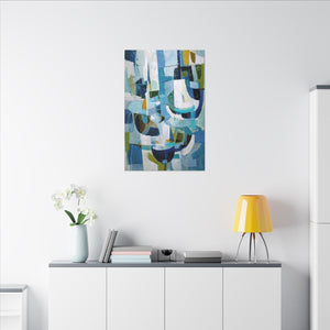 Azure Rhythm Canvas Wall Art