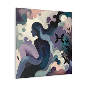 “Dreamer’s Abyss”- Pisces” Canvas Wall Art