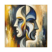 Load image into Gallery viewer, “Duality Unveiled” Gemini  Canvas Wall Art
