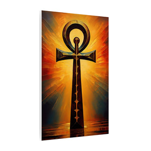Eternal Flame Ankh Heaven Canvas Wall Art