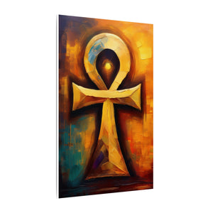 Sun-born Ankh Heaven Canvas Wall Art