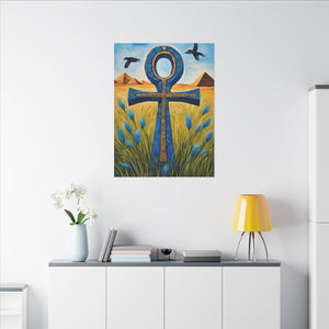 Desert Blue Canvas Wall Art