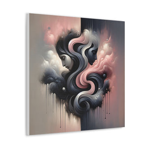 ‘Fractured Harmony -Libra- Canvas Wall Art