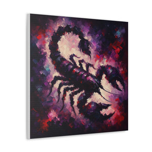 "Depths of Obsession" Scorpio Canvas Wall Art