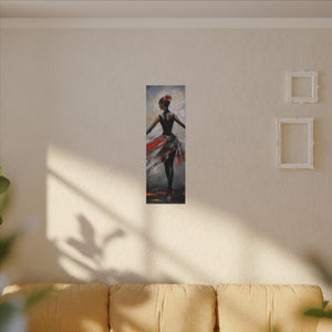 Crimson Grace Ballerina Canvas Wall Art