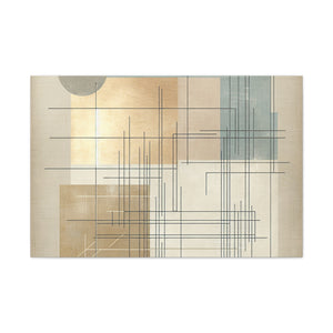 “Linear Serenity” Canvas Wall Art