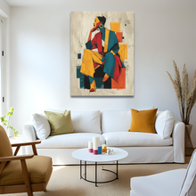 Load image into Gallery viewer, Saffron Poise Canvas Wall Art
