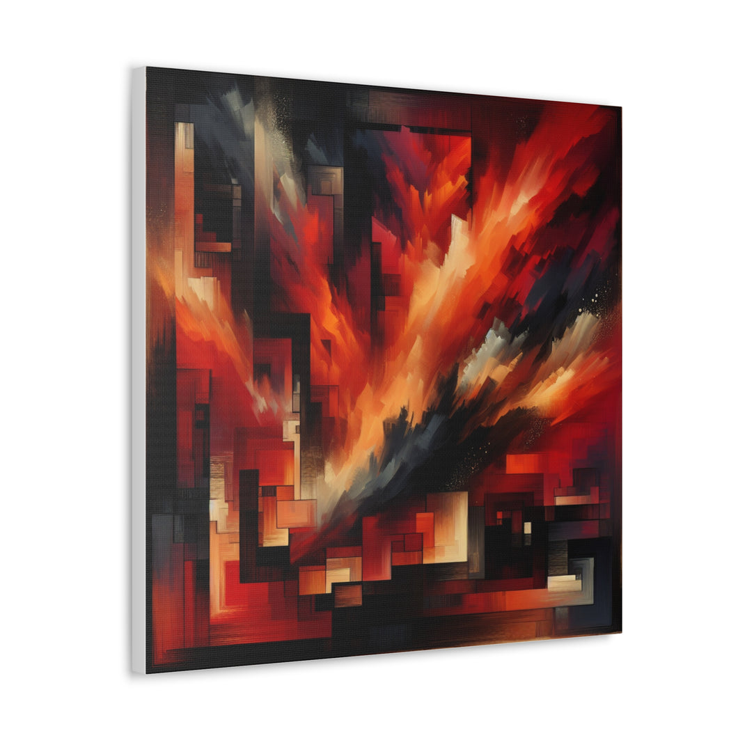 “Inferno of Impulse” Canvas Wall Art