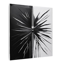 Load image into Gallery viewer, Split Reality Black &amp; White Abstract Canvas Wall Art
