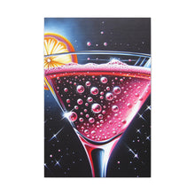 Load image into Gallery viewer, &quot;Emerald Breeze: Cocktail Art&quot; Canvas Wall Art
