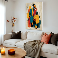 Load image into Gallery viewer, Saffron Poise Canvas Wall Art
