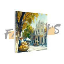 Load image into Gallery viewer, &quot;Golden Hour at the Market&quot; Canvas Wall Art
