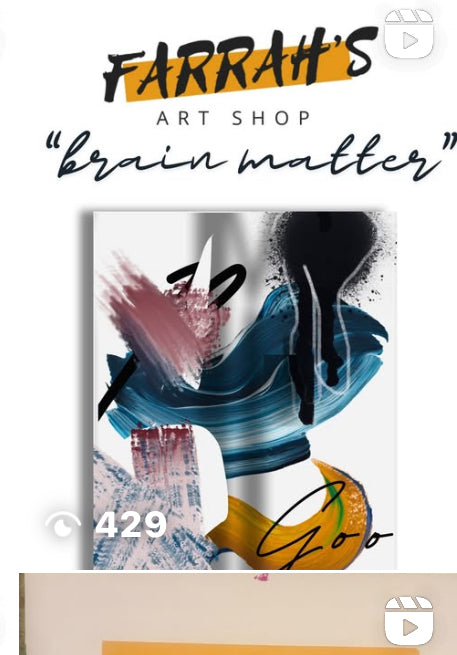 “Brain Matter” Abstract Wall Art