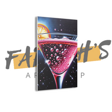 Load image into Gallery viewer, &quot;Emerald Breeze: Cocktail Art&quot; Canvas Wall Art
