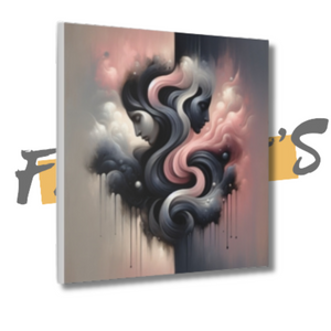 ‘Fractured Harmony -Libra- Canvas Wall Art