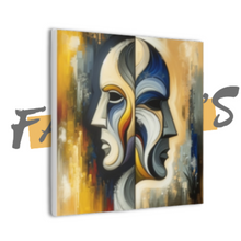 Load image into Gallery viewer, “Duality Unveiled” Gemini  Canvas Wall Art
