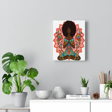 Load image into Gallery viewer, Strawberry Zen Black Girl Yoga Art
