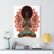 Load image into Gallery viewer, Strawberry Zen Black Girl Yoga Art
