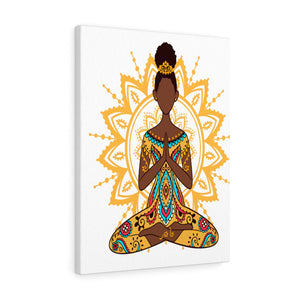 Golden Zen BlackGirl Yoga Art