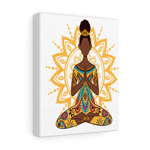 Golden Zen BlackGirl Yoga Art