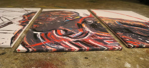 3PC "Inked Out" Michael Jordan Canvas Panel Set - XL