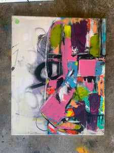 Abstract Peep Canvas Wall Art