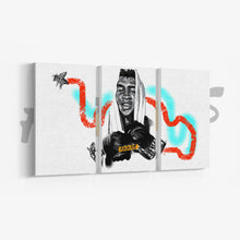 Load image into Gallery viewer, 3PC &quot;Inked Out&quot; Muhammad Ali &quot;Stinger&quot; Canvas Panel Set- XL
