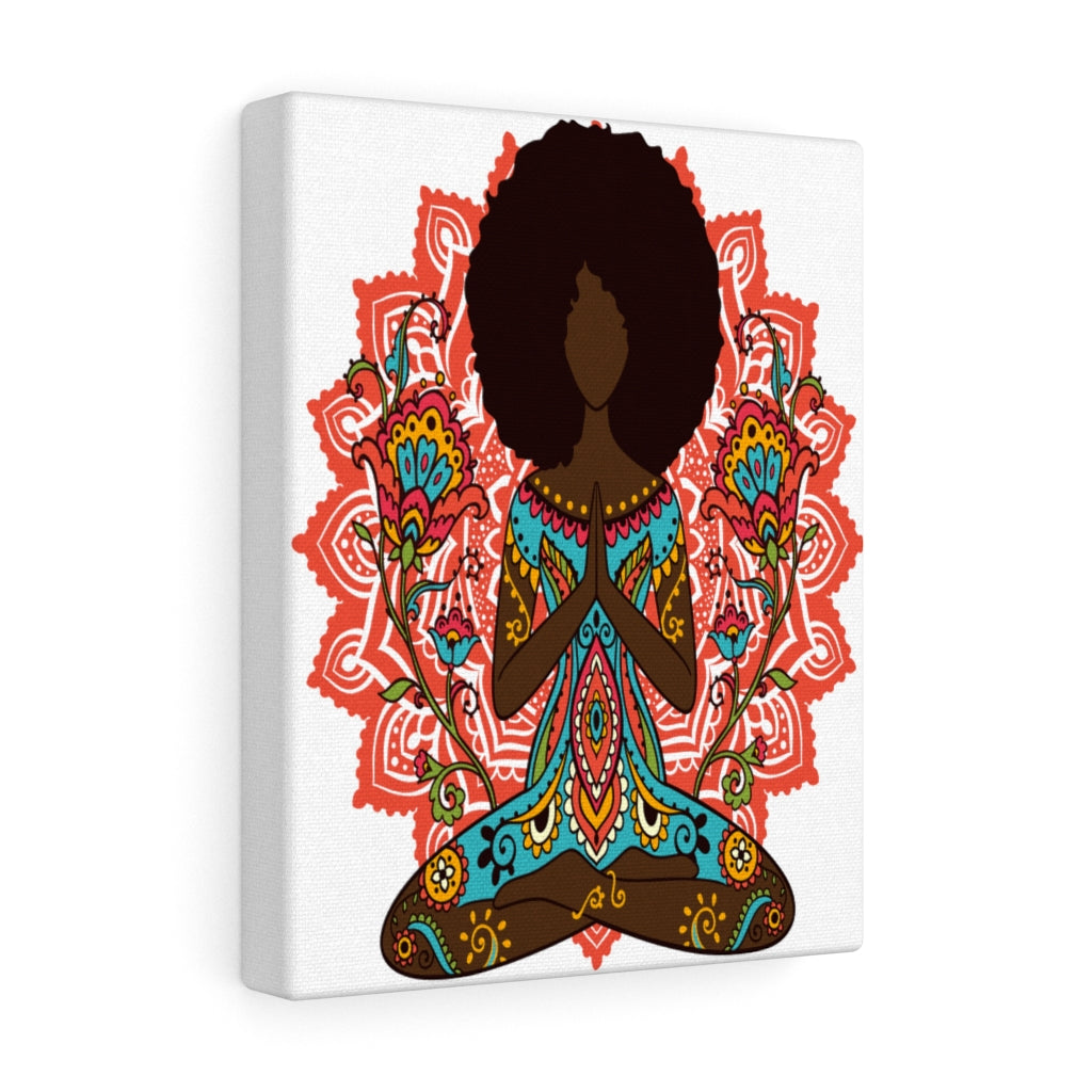 Strawberry Zen Black Girl Yoga Art