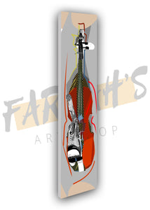 "String Check" Slim Canvas Art Print