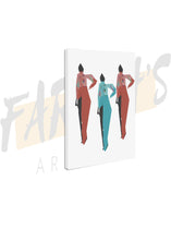 Load image into Gallery viewer, Three the Hardway Canvas Art
