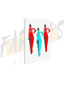 Three the Hardway Canvas Art