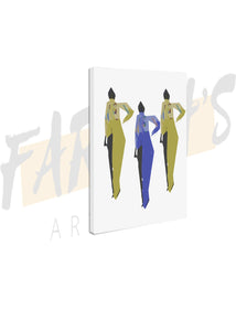 Three the Hardway Canvas Art
