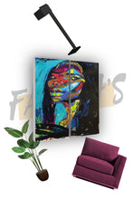 Load image into Gallery viewer, Turquoise Blue Canvas Print Art
