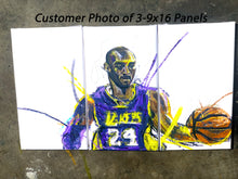 Load image into Gallery viewer, 3PC &quot;Inked Out&quot; Kobe Bryant Canvas Panel Set
