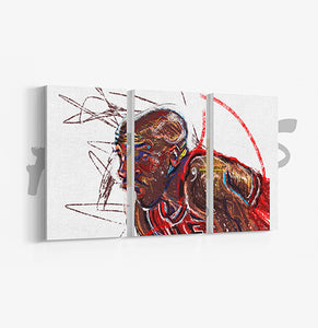 3PC "Inked Out" Michael Jordan Canvas Panel Set - XL