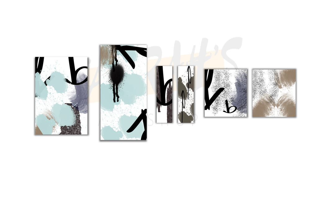 Urban Decay 6pc Canvas Wall Art Set